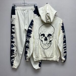 Spirit Jersey Mens Womens Skeleton/Skull Hoodie And Sweatpants Joggers Small New